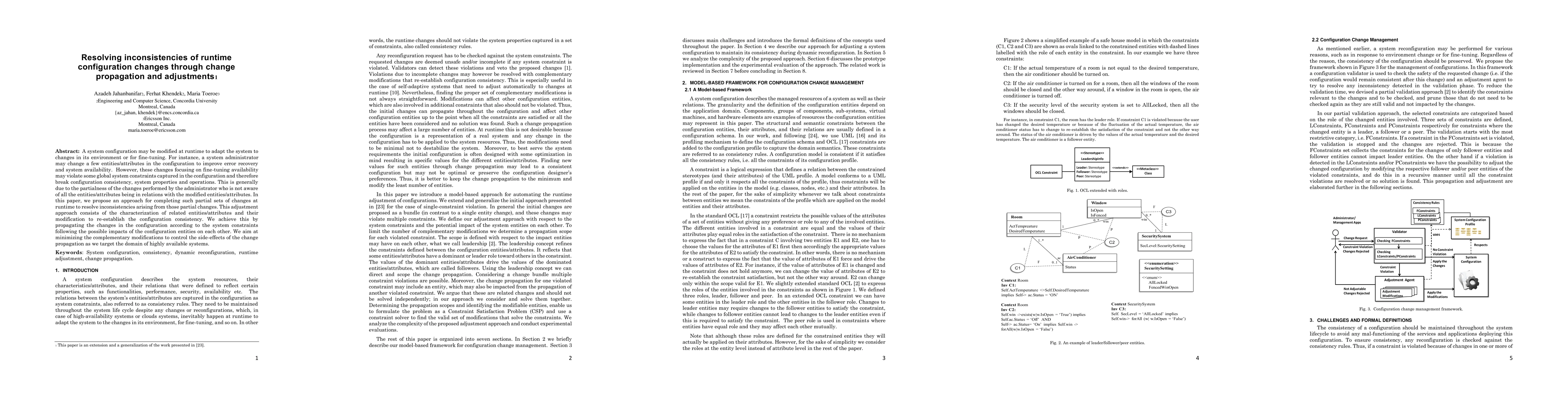 Thumbnail for Resolving inconsistencies of runtime configuration changes through
  change propagation and adjustments
