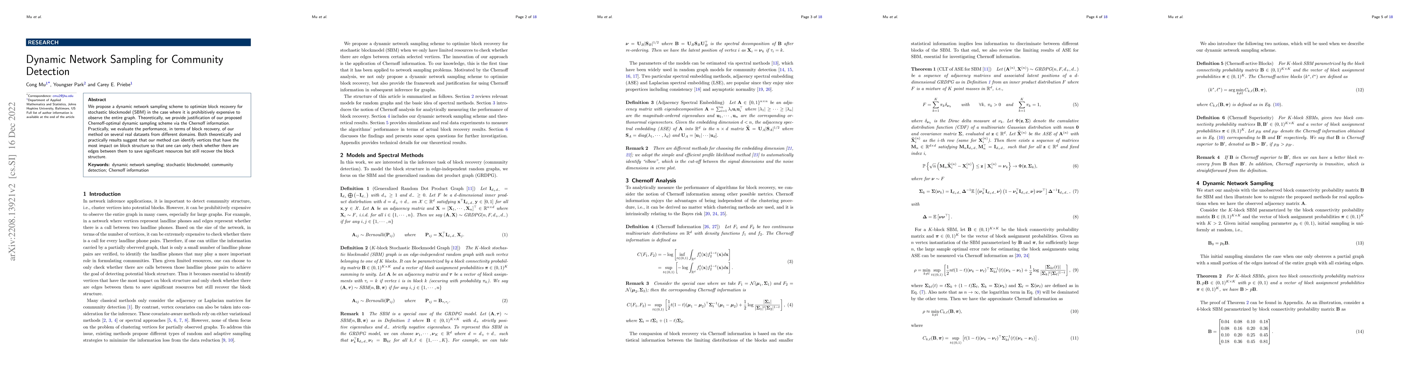 Thumbnail for Dynamic Network Sampling for Community Detection
