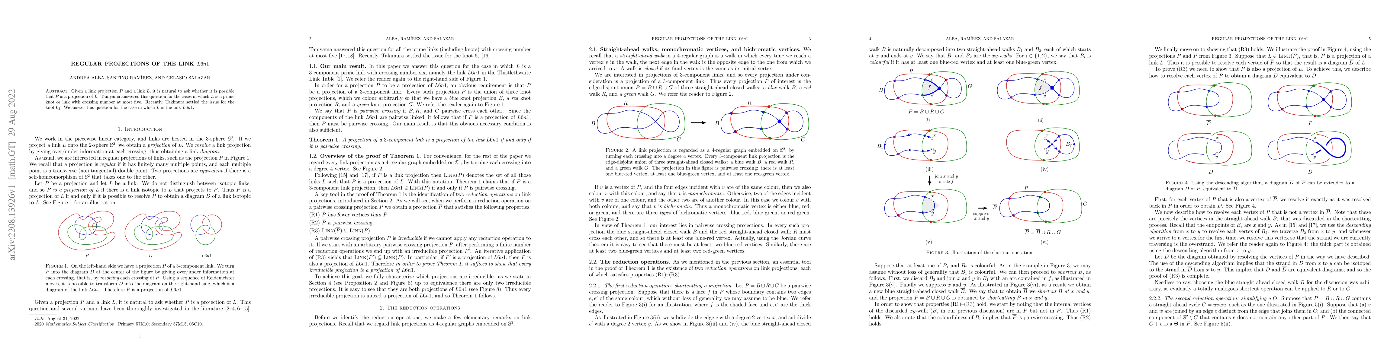Thumbnail for Regular projections of the link L6n1