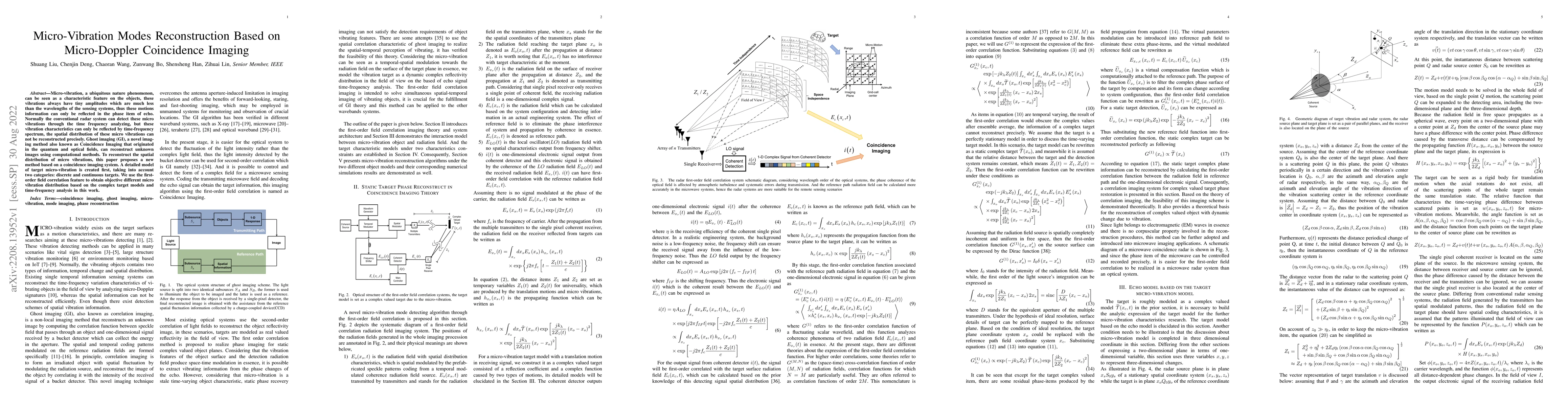 Thumbnail for Micro-Vibration Modes Reconstruction Based on Micro-Doppler Coincidence
  Imaging