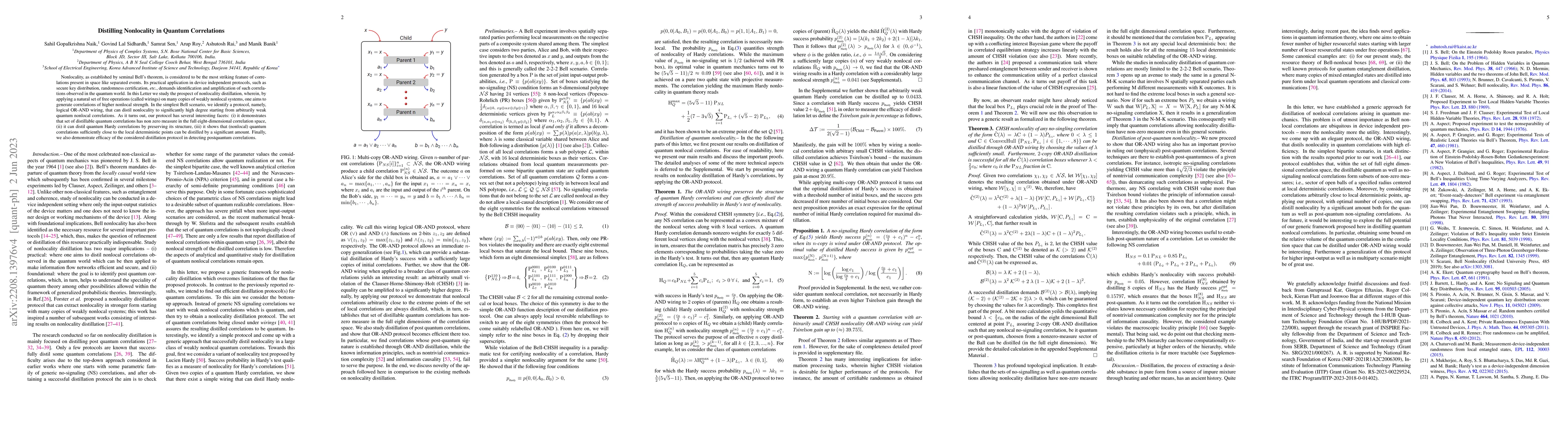 Thumbnail for Distilling Nonlocality in Quantum Correlations