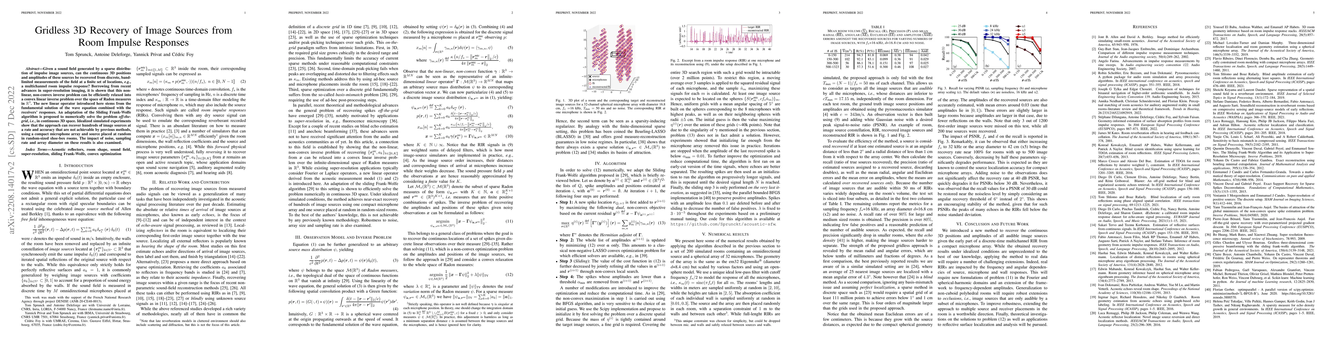 Thumbnail for Gridless 3D Recovery of Image Sources from Room Impulse Responses