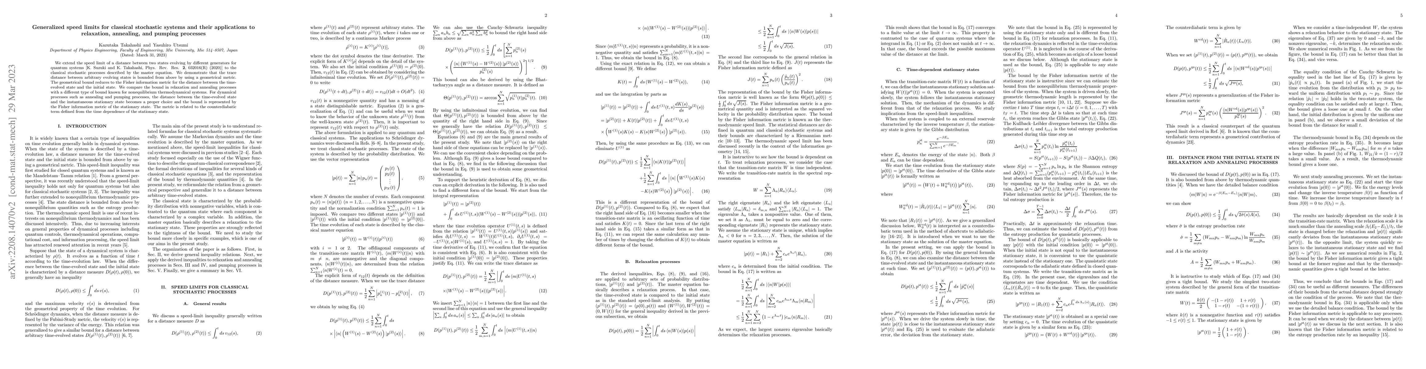 Thumbnail for Generalized speed limits for classical stochastic systems and their
  applications to relaxation, annealing, and pumping processes