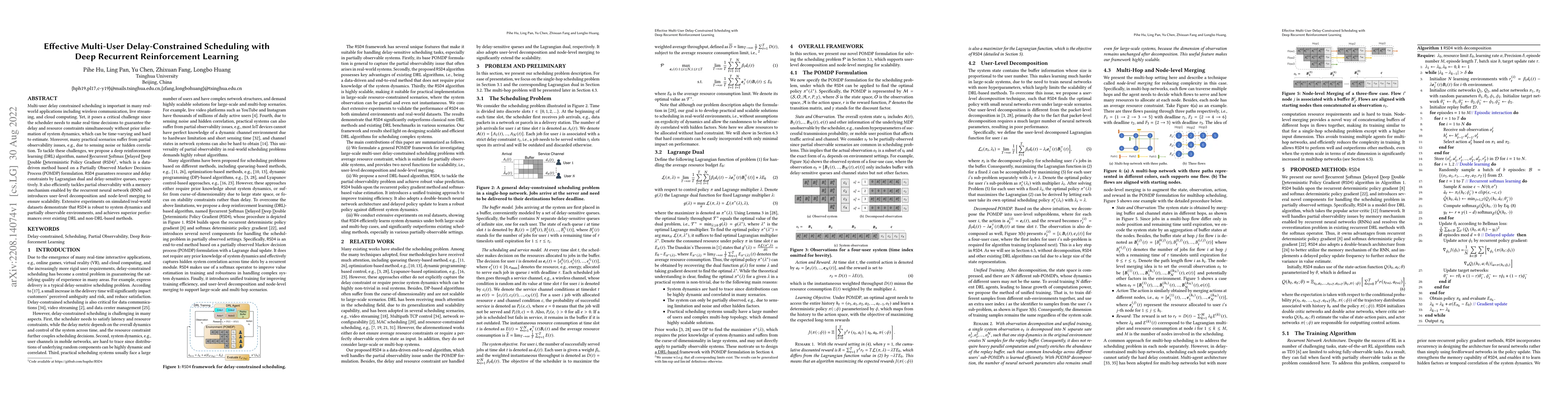 Thumbnail for Effective Multi-User Delay-Constrained Scheduling with Deep Recurrent
  Reinforcement Learning