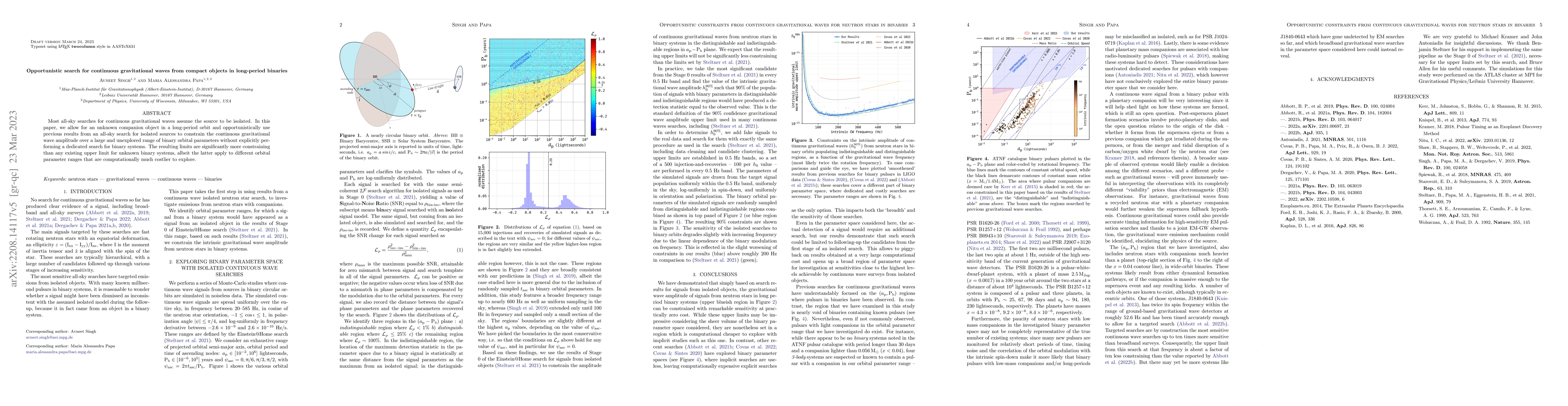 Thumbnail for Opportunistic search for continuous gravitational waves from compact
  objects in long-period binaries