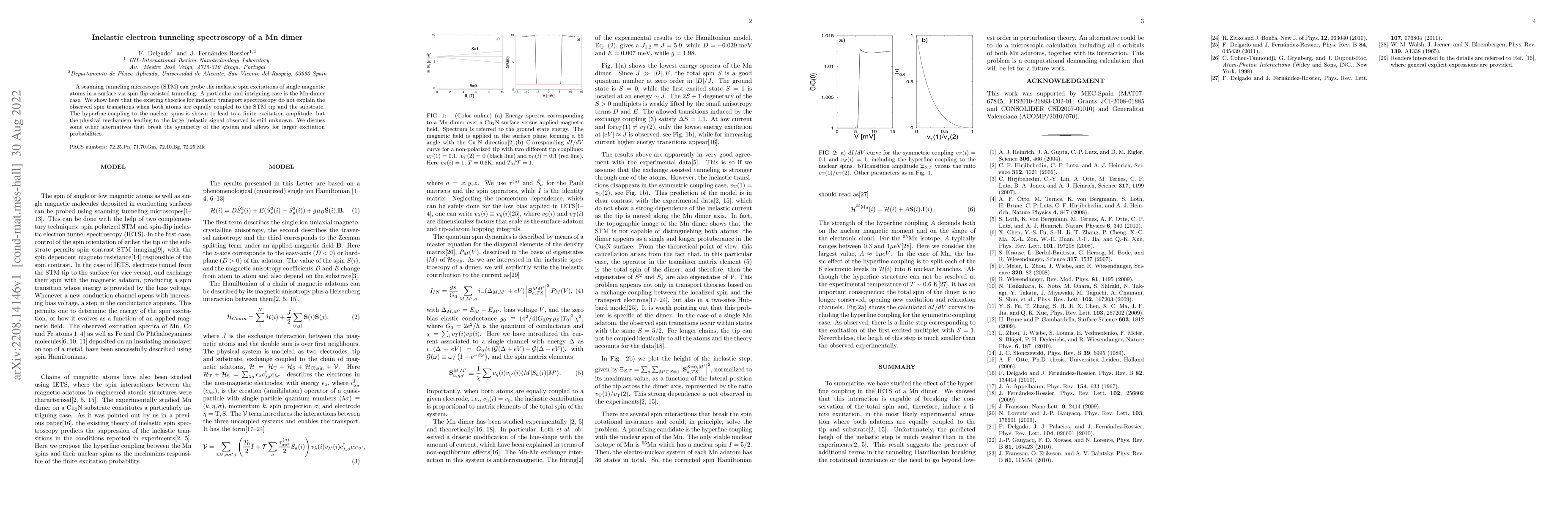 Thumbnail for Inelastic electron tunneling spectroscopy of a Mn dimer