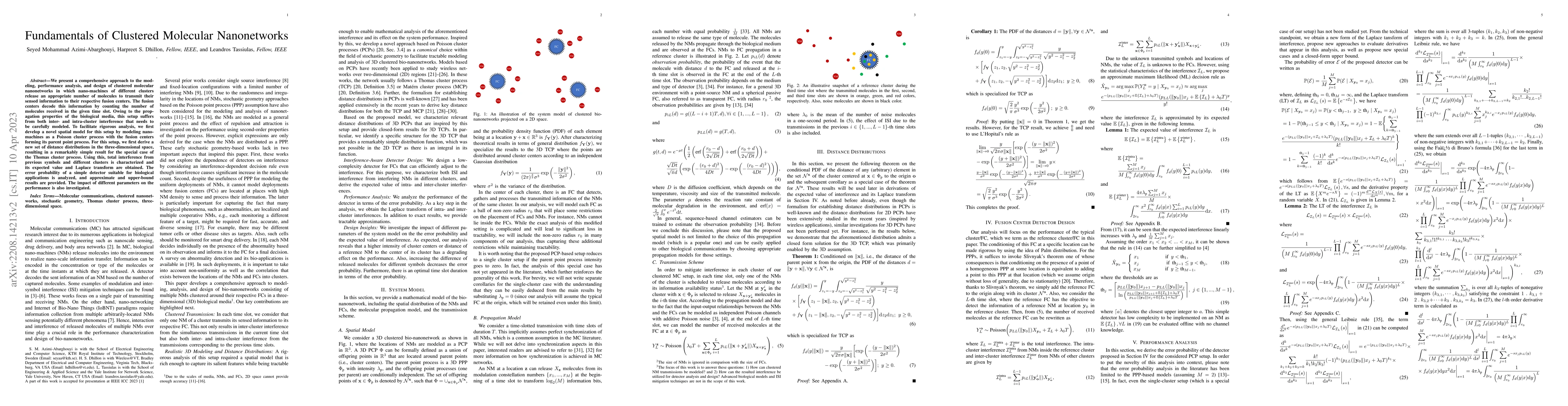 Thumbnail for Fundamentals of Clustered Molecular Nanonetworks