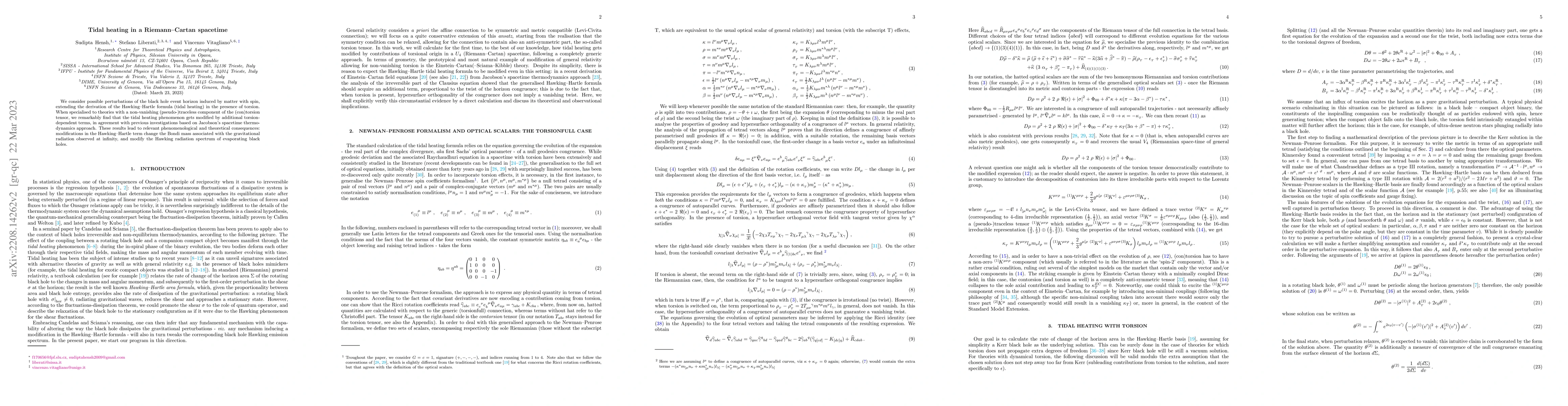 Thumbnail for Tidal heating in a Riemann-Cartan spacetime