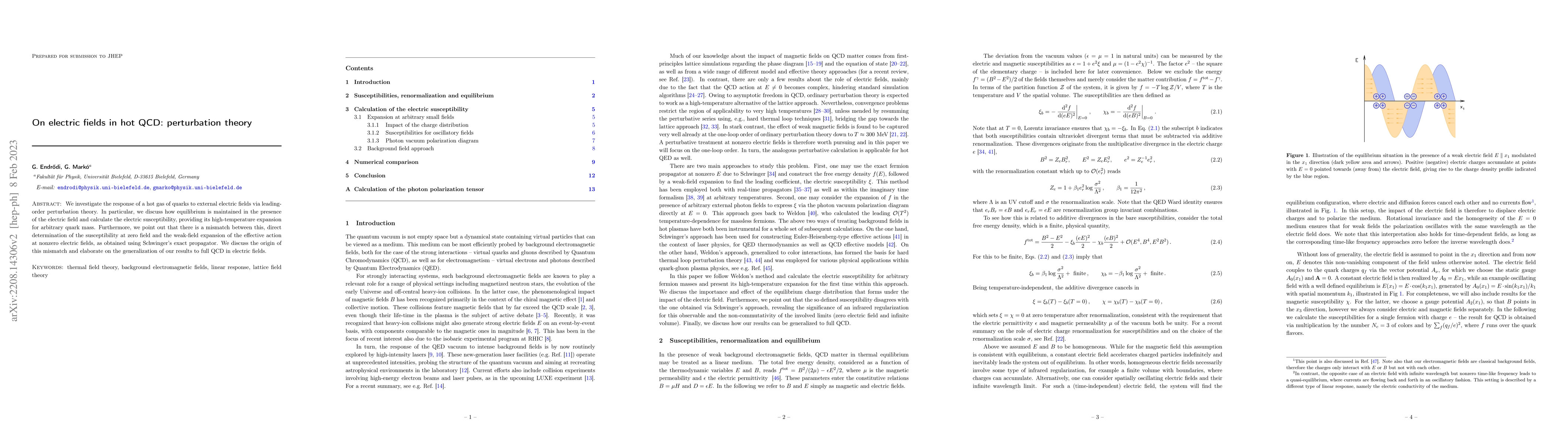 Thumbnail for On electric fields in hot QCD: perturbation theory