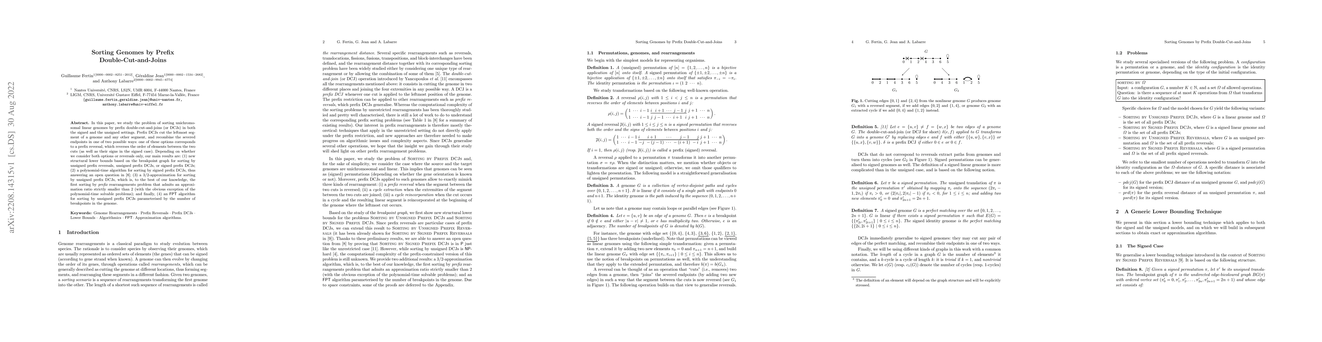 Thumbnail for Sorting Genomes by Prefix Double-Cut-and-Joins