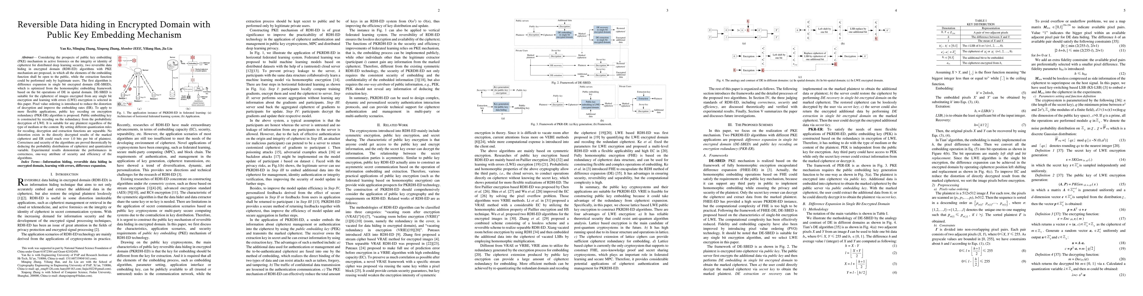 Thumbnail for Reversible Data hiding in Encrypted Domain with Public Key Embedding
  Mechanism