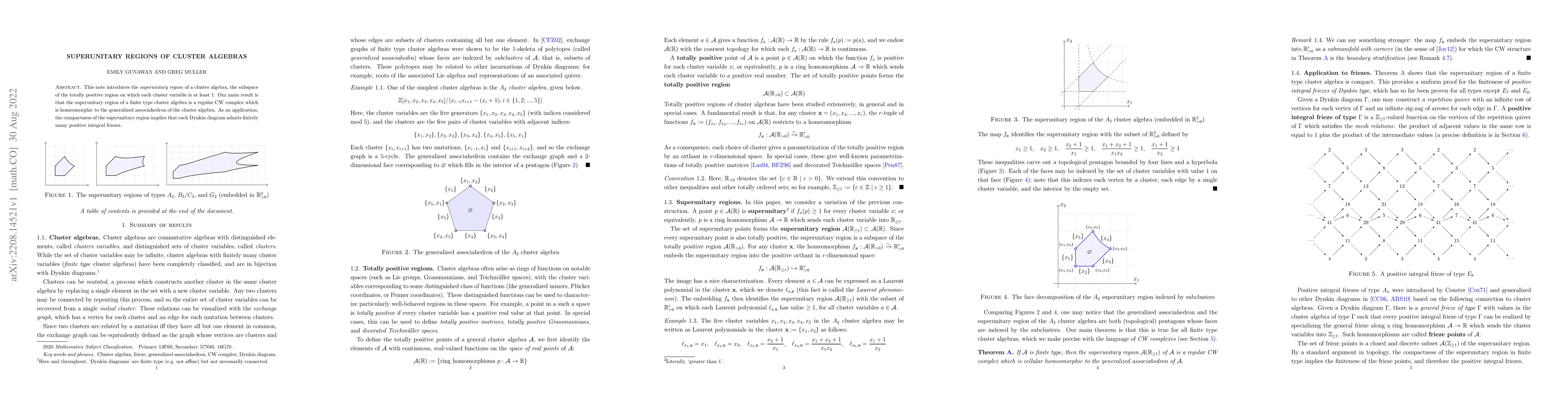 Thumbnail for Superunitary regions of cluster algebras