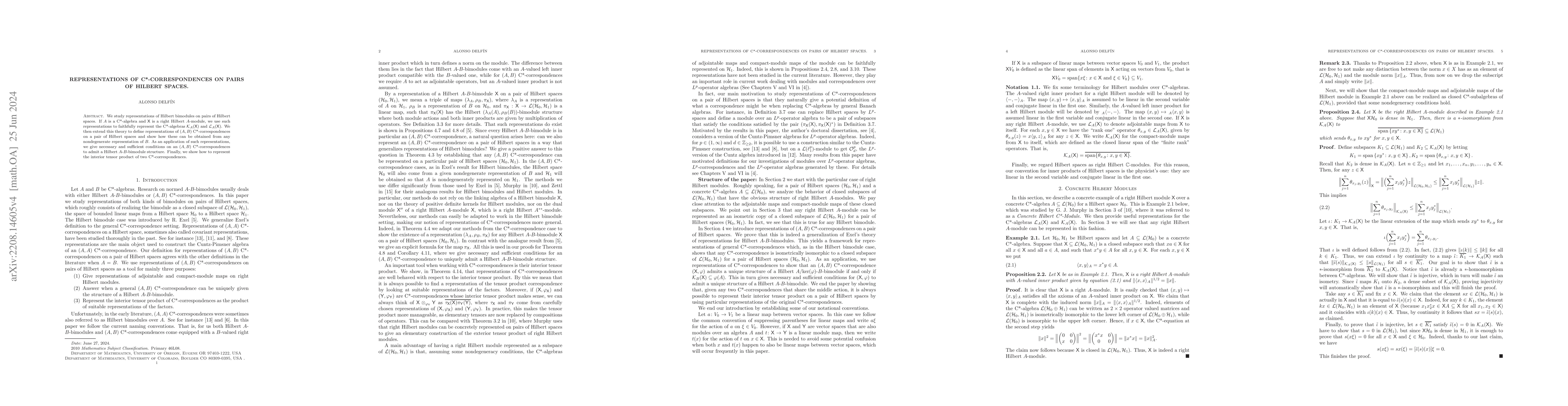 Thumbnail for Representations of C*-correspondences on pairs of Hilbert spaces