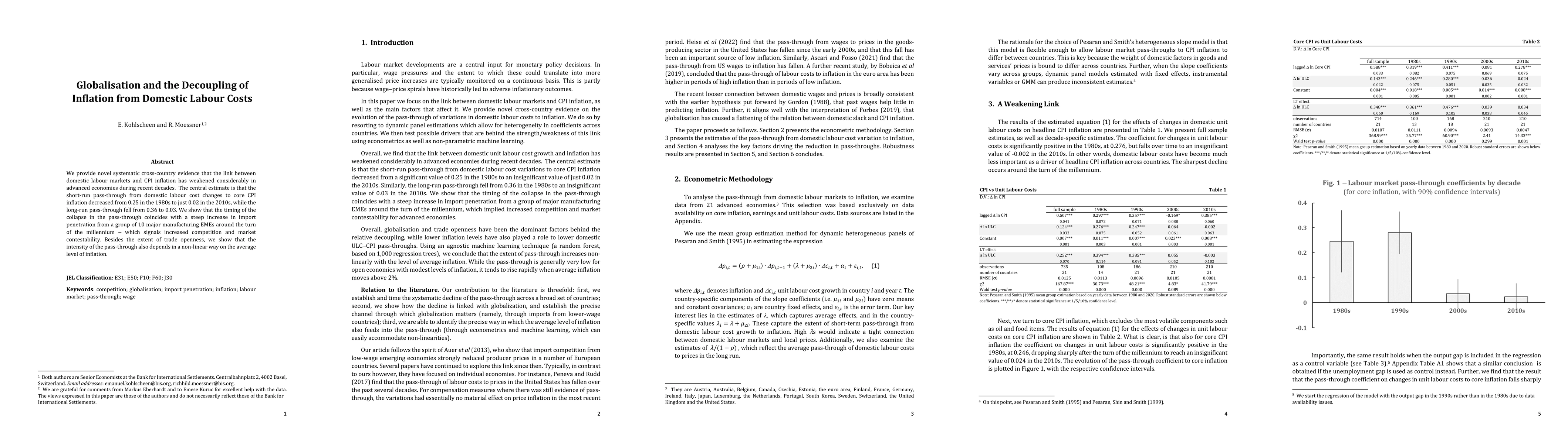 Thumbnail for Globalisation and the Decoupling of Inflation from Domestic Labour Costs