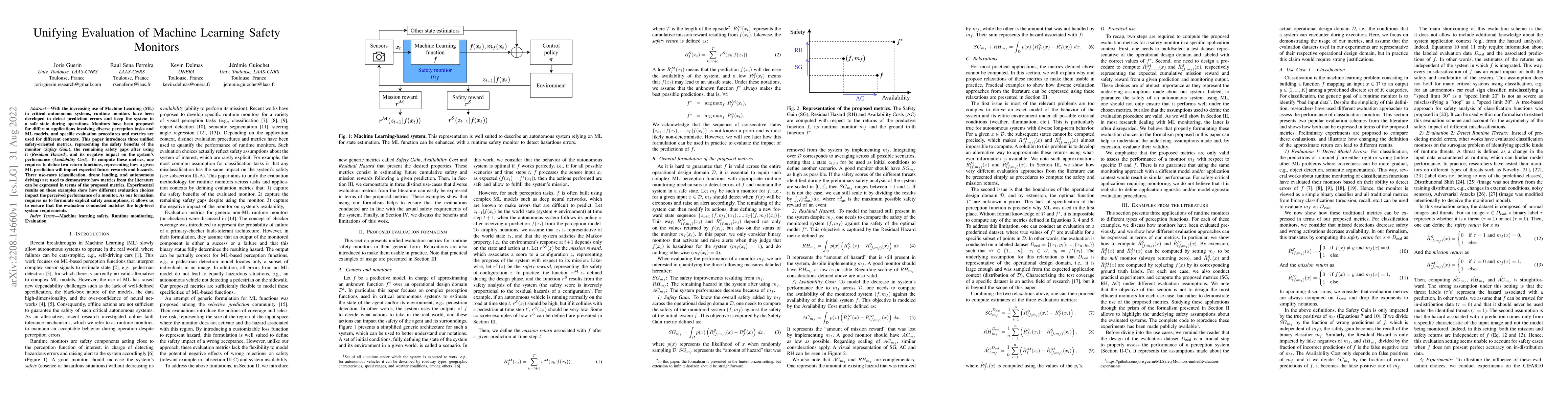 Thumbnail for Unifying Evaluation of Machine Learning Safety Monitors