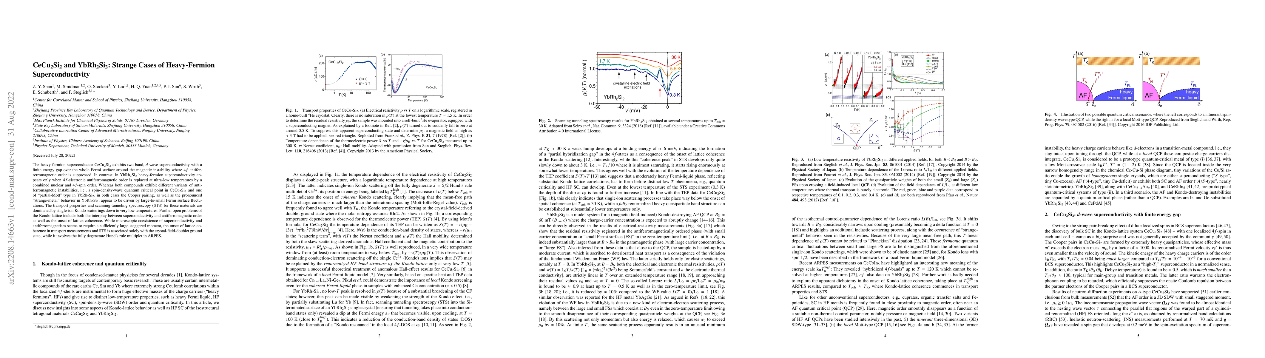 Thumbnail for CeCu$_{2}$Si$_{2}$ and YbRh$_{2}$Si$_{2}$: Strange Cases of
  Heavy-Fermion Superconductivity