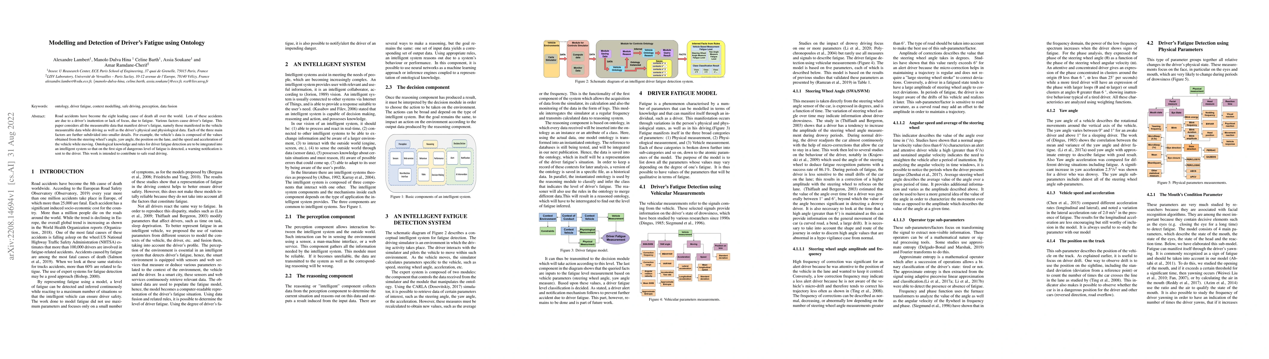 Thumbnail for Modelling and Detection of Driver's Fatigue using Ontology