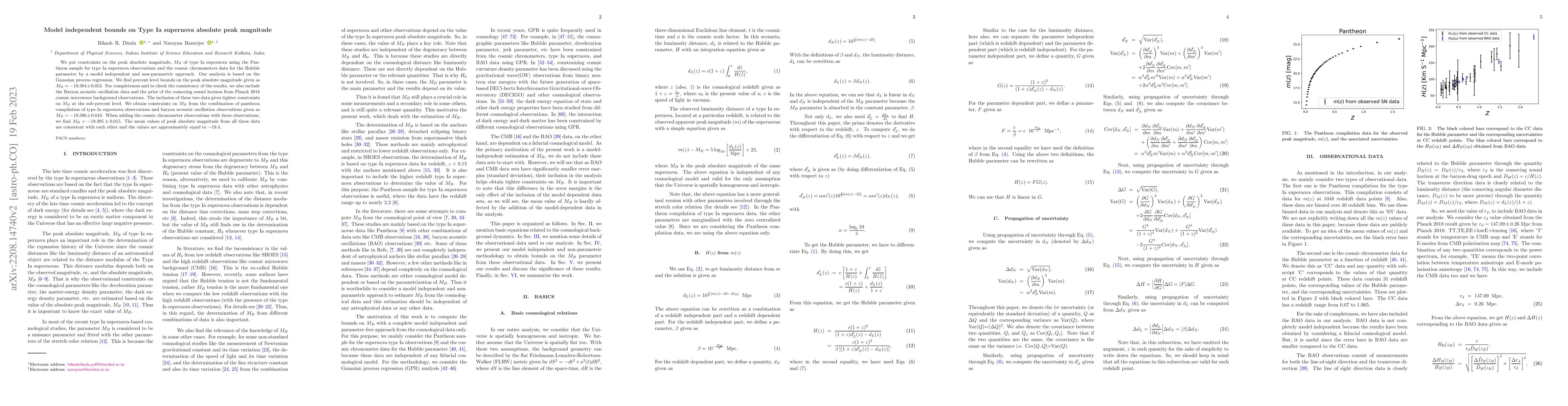 Thumbnail for Model independent bounds on Type Ia supernova absolute peak magnitude
