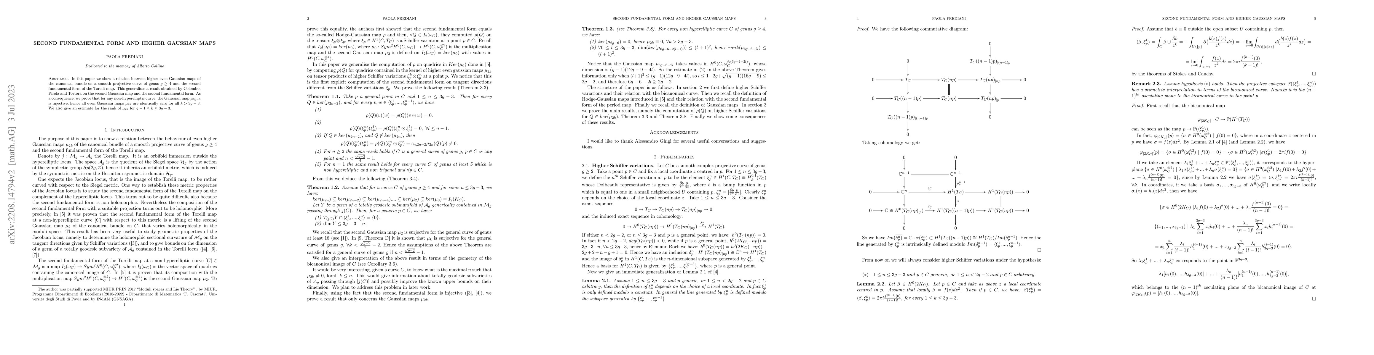 Thumbnail for Second fundamental form and higher Gaussian maps