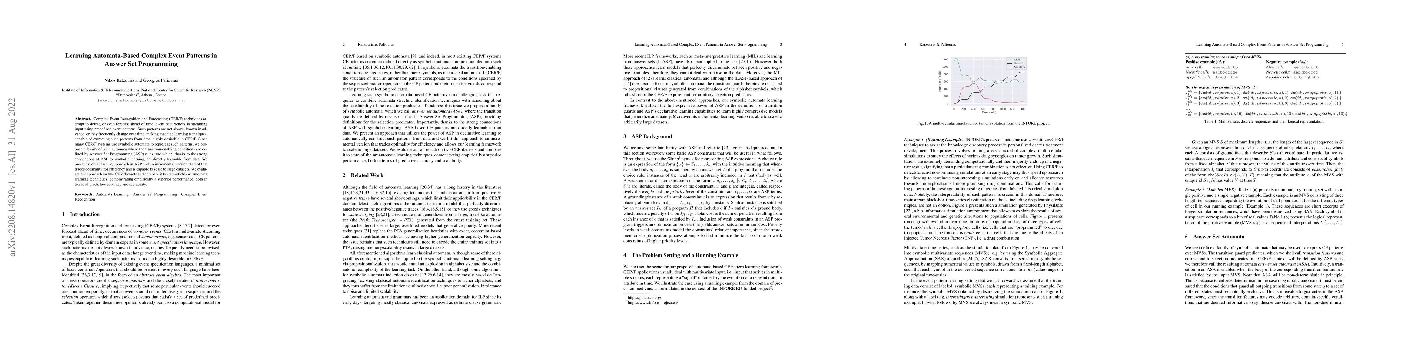 Thumbnail for Learning Automata-Based Complex Event Patterns in Answer Set Programming