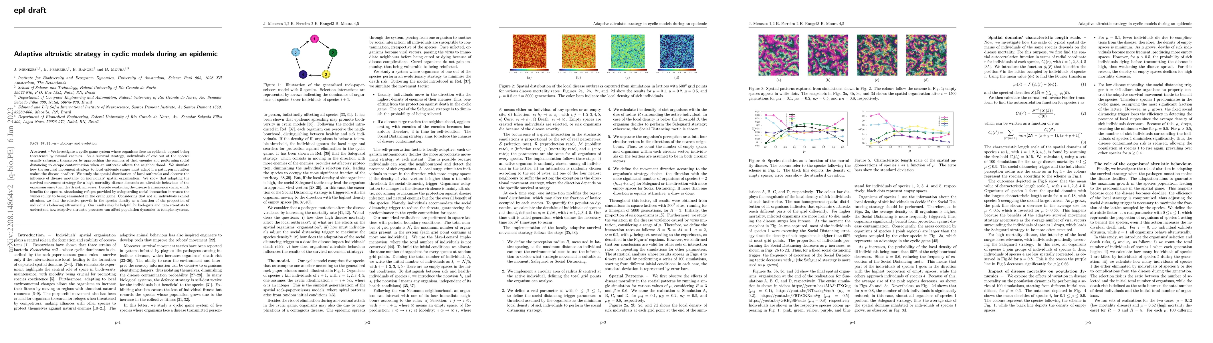 Thumbnail for Adaptive altruistic strategy in cyclic models during an epidemic