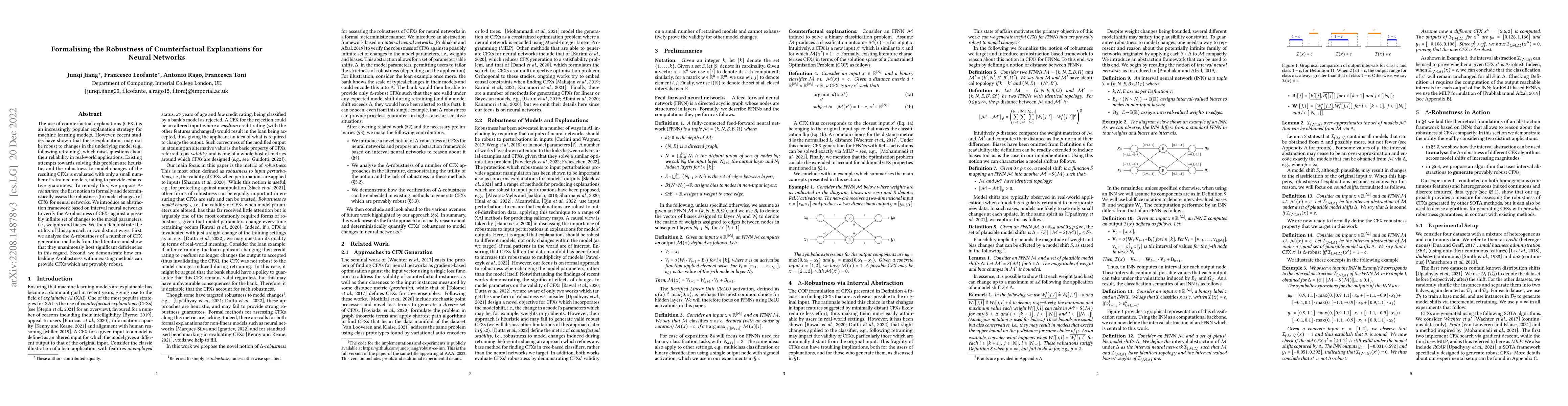 Thumbnail for Formalising the Robustness of Counterfactual Explanations for Neural
  Networks