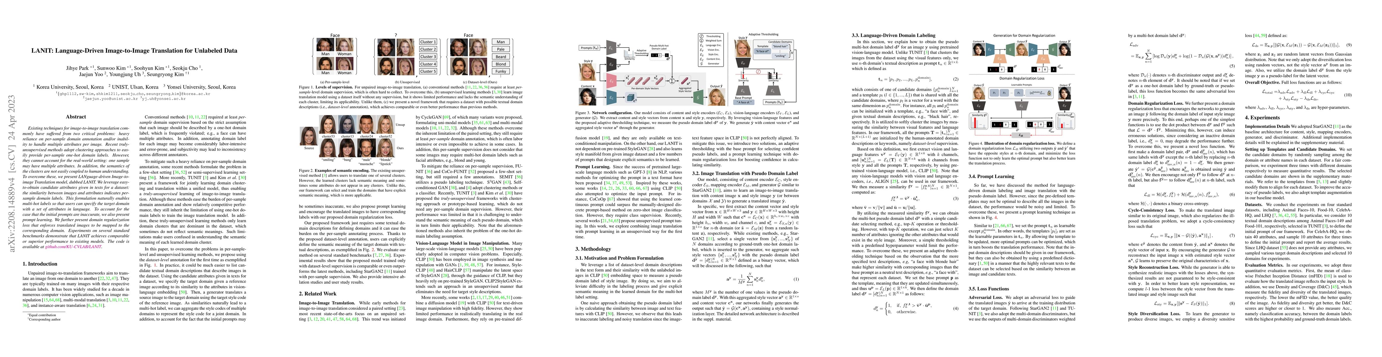 Thumbnail for LANIT: Language-Driven Image-to-Image Translation for Unlabeled Data