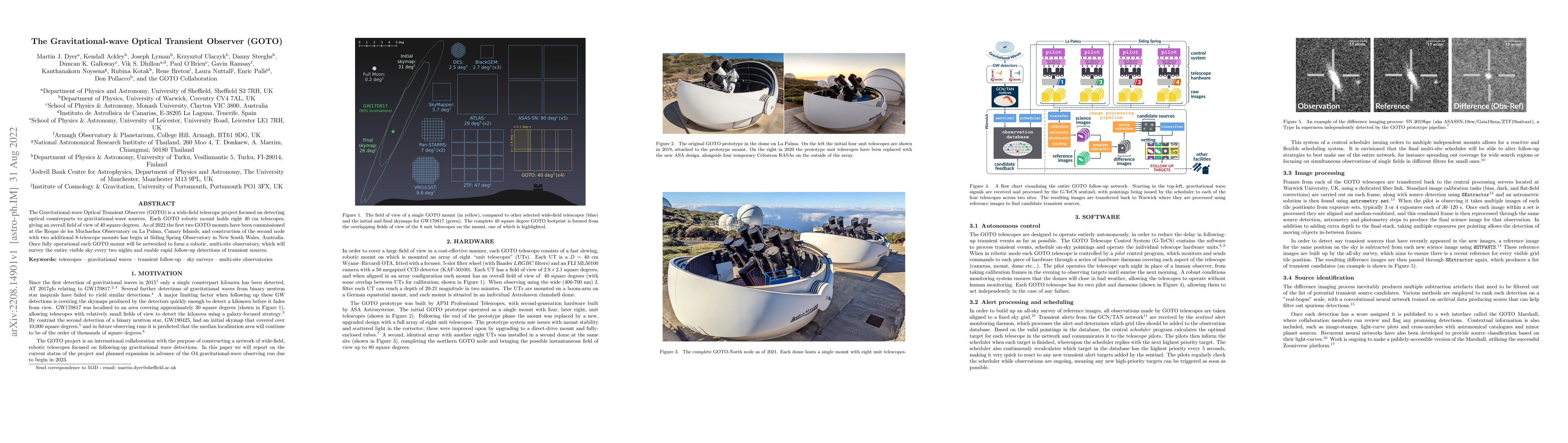 Thumbnail for The Gravitational-wave Optical Transient Observer (GOTO)