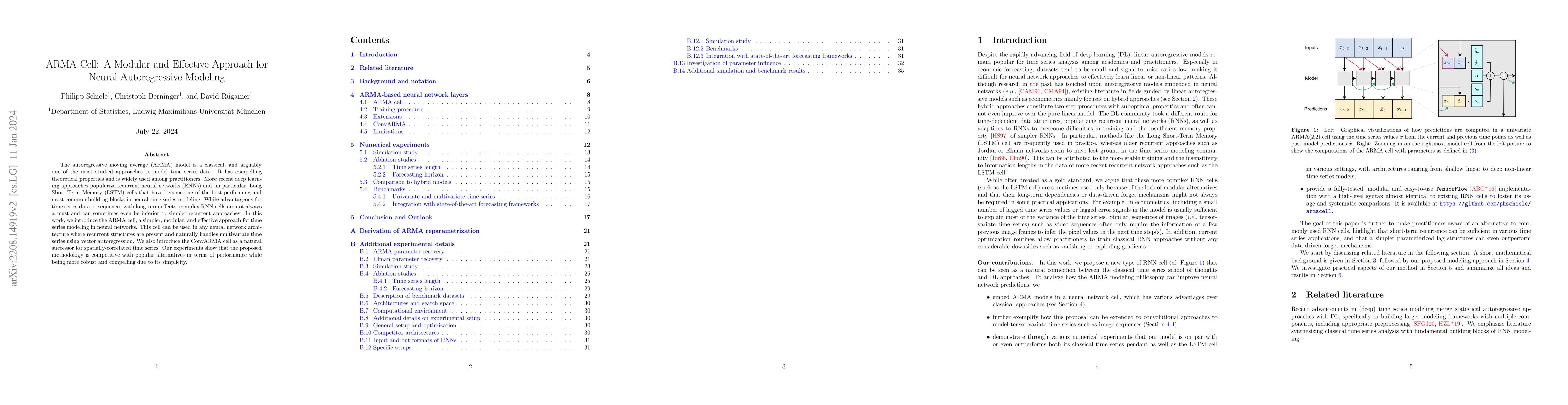 Thumbnail for ARMA Cell: A Modular and Effective Approach for Neural Autoregressive
  Modeling