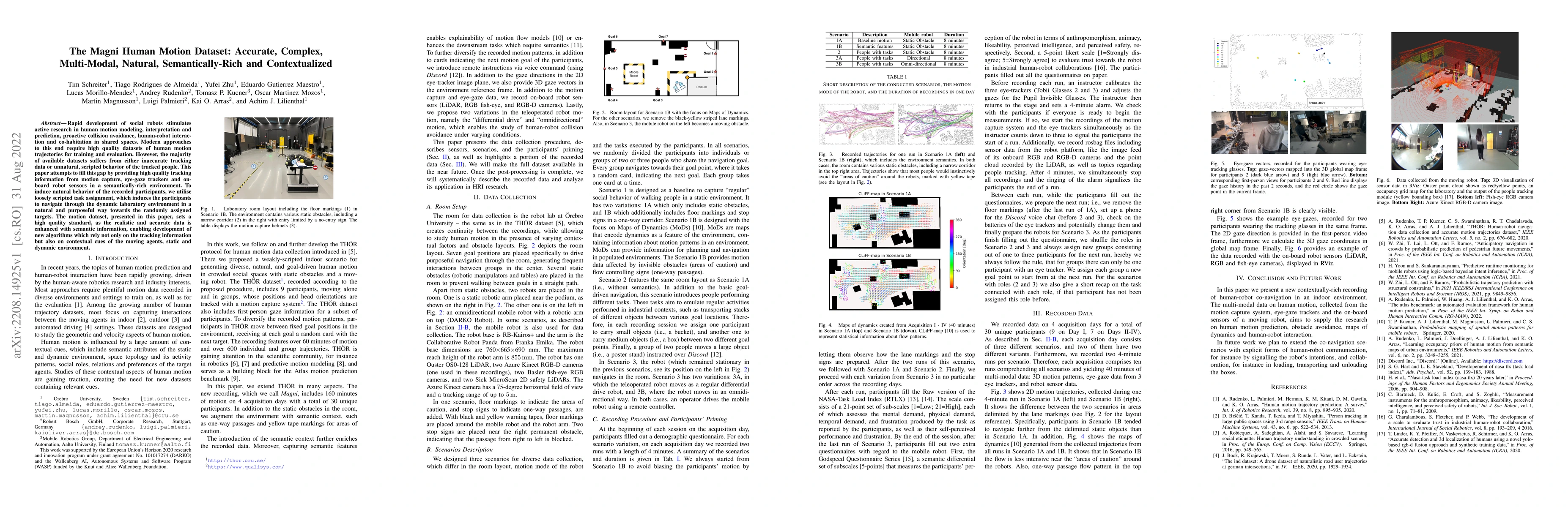 Thumbnail for The Magni Human Motion Dataset: Accurate, Complex, Multi-Modal, Natural,
  Semantically-Rich and Contextualized