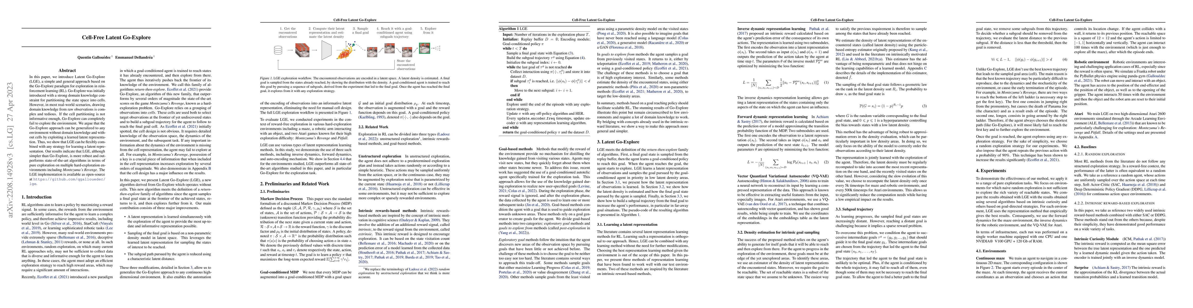 Thumbnail for Cell-Free Latent Go-Explore