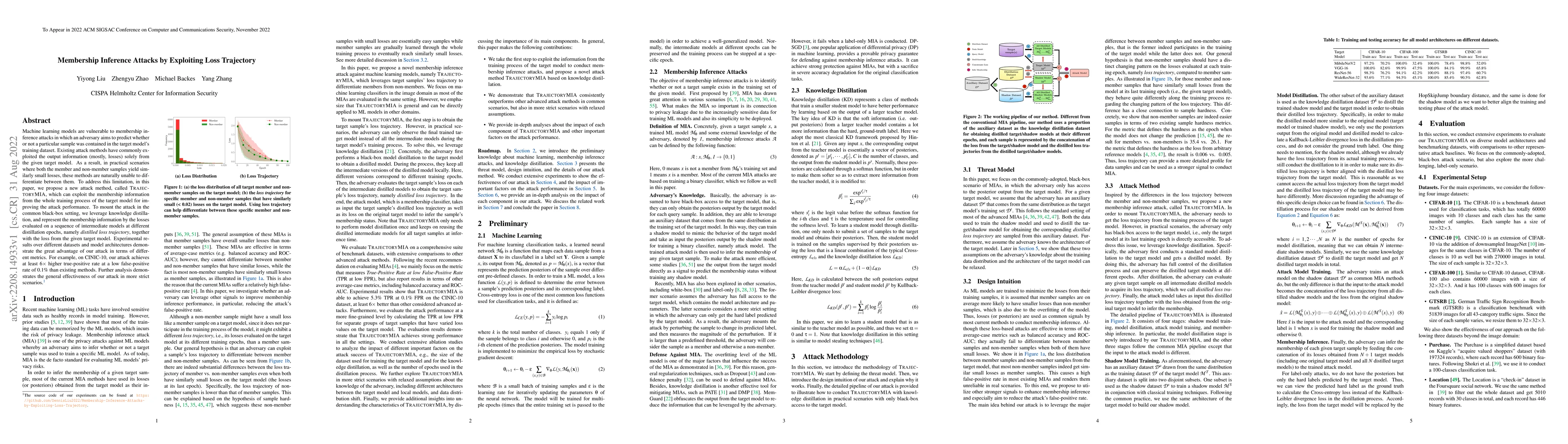 Thumbnail for Membership Inference Attacks by Exploiting Loss Trajectory