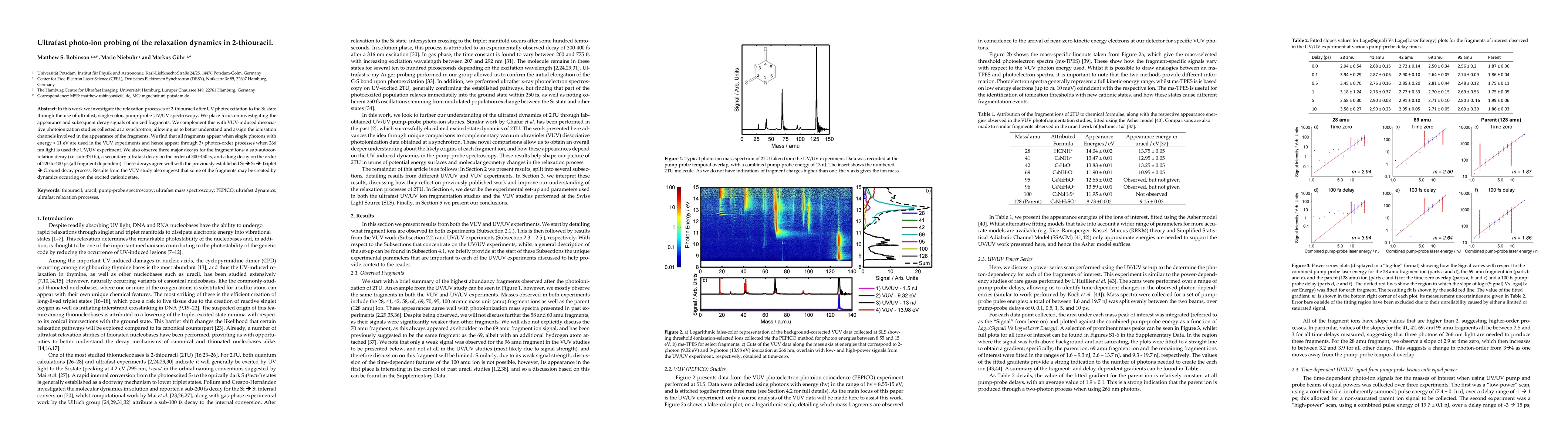 Thumbnail for Ultrafast photo-ion probing of the relaxation dynamics in 2-thiouracil