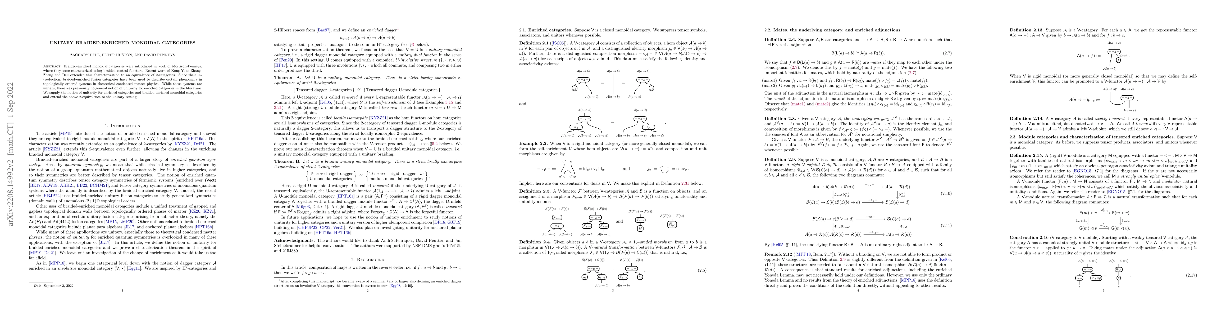 Thumbnail for Unitary braided-enriched monoidal categories