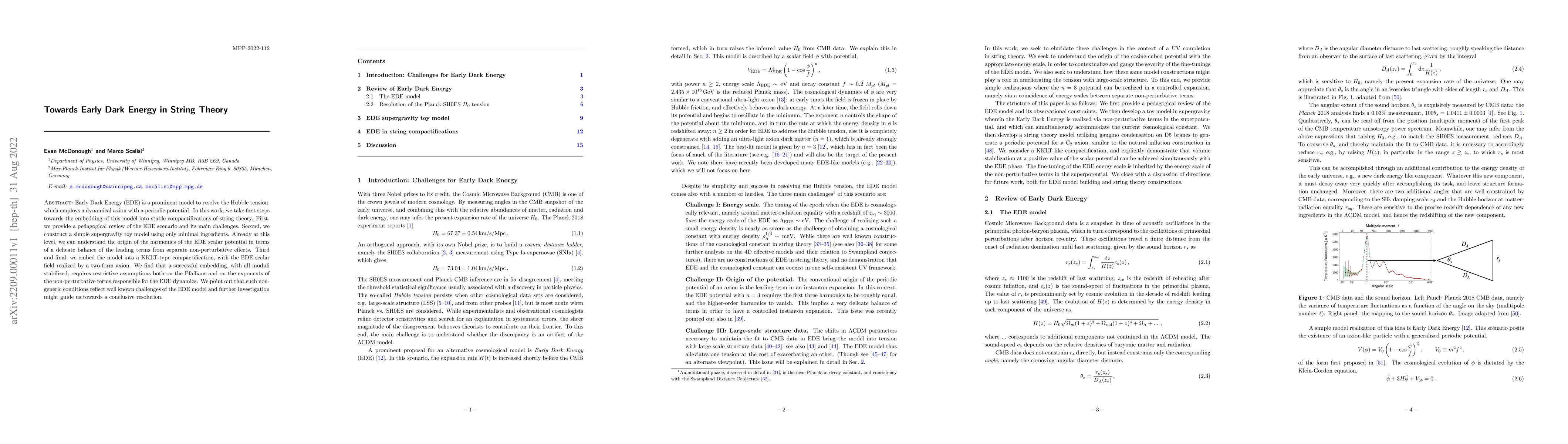 Thumbnail for Towards Early Dark Energy in String Theory