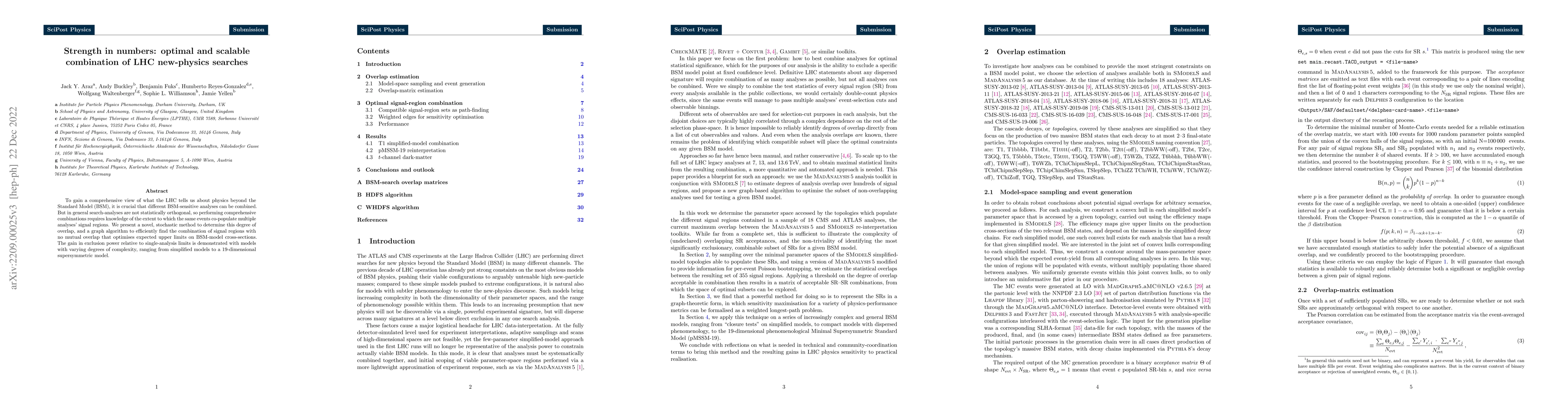 Thumbnail for Strength in numbers: optimal and scalable combination of LHC new-physics
  searches