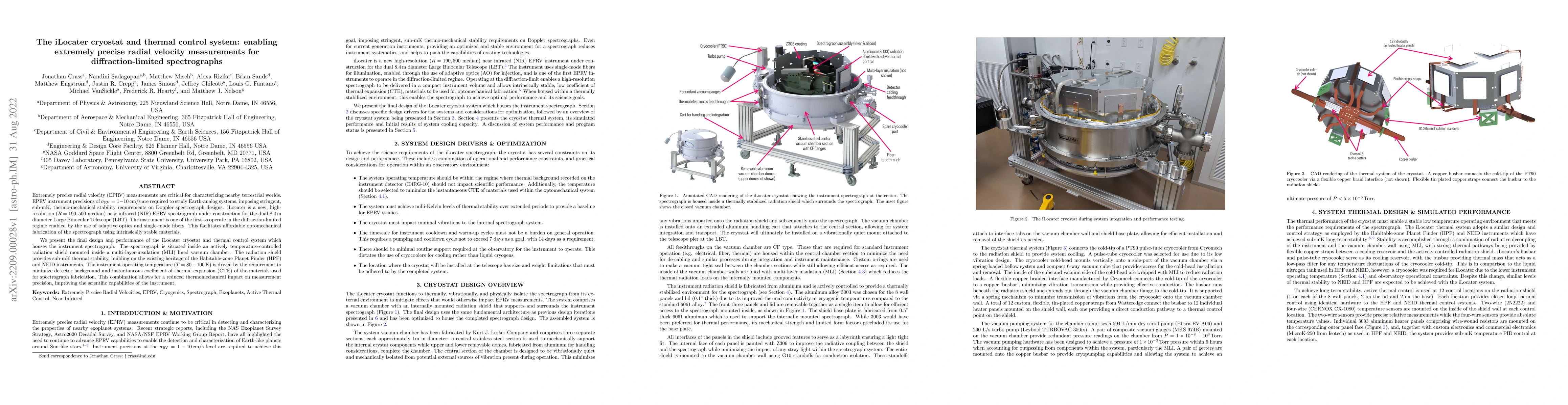 Thumbnail for The iLocater cryostat and thermal control system: enabling extremely
  precise radial velocity measurements for diffraction-limited spectrographs
