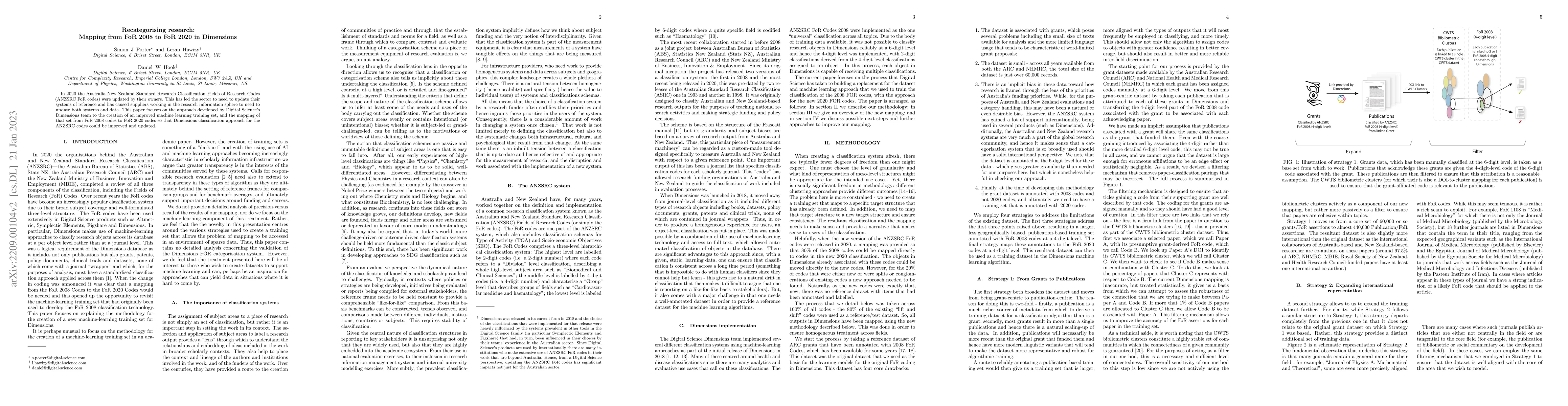 Thumbnail for Recategorising research: Mapping from FoR 2008 to FoR 2020 in Dimensions