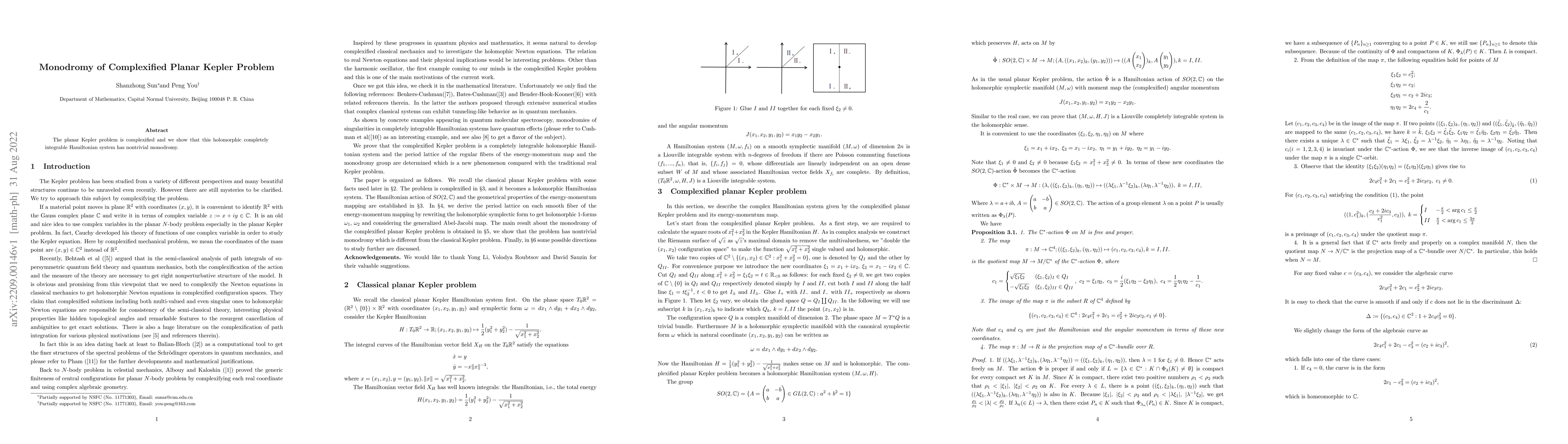Thumbnail for Monodromy of Complexified Planar Kepler Problem