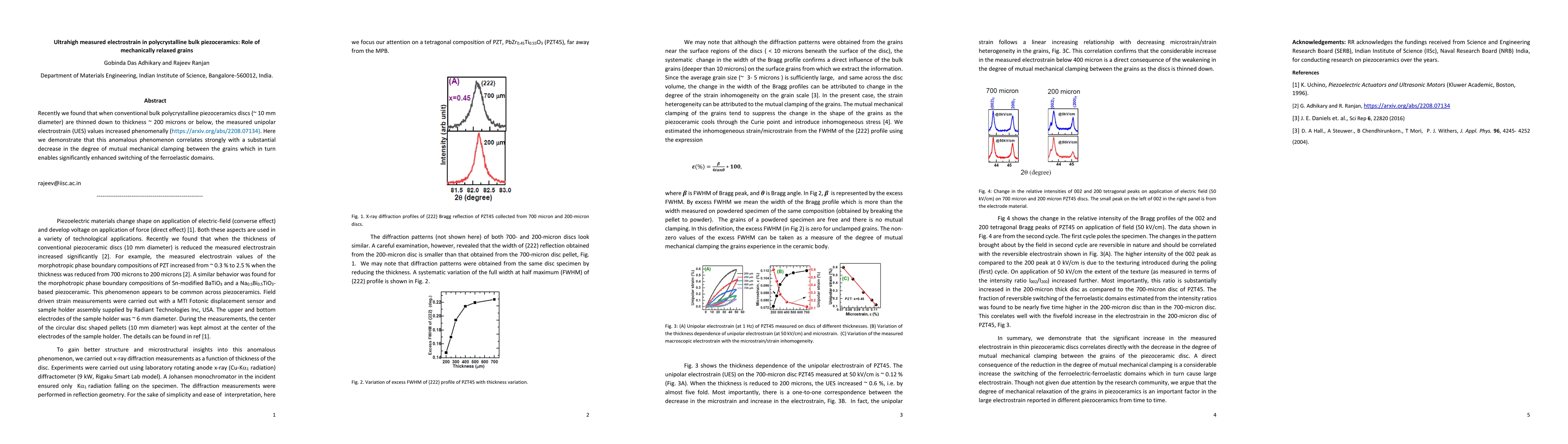 Thumbnail for Ultrahigh measured electrostrain in polycrystalline bulk piezoceramics:
  Role of mechanically relaxed grains