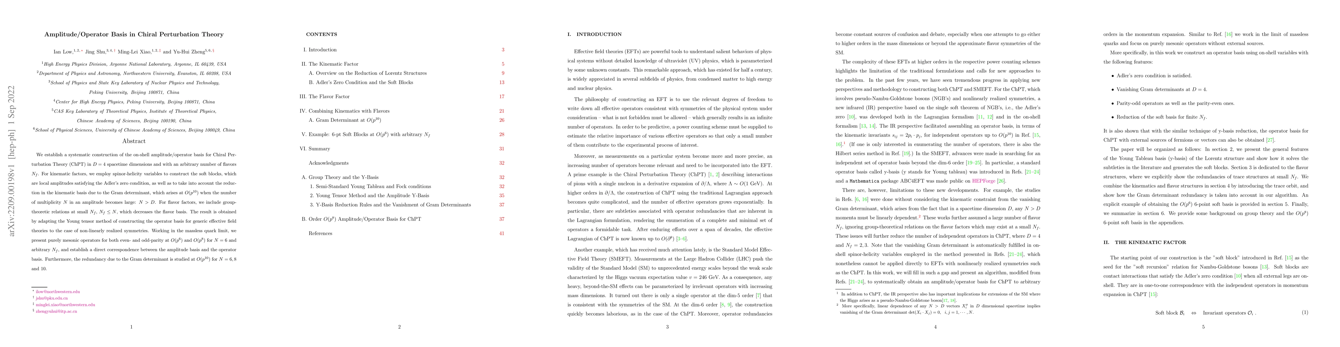Thumbnail for Amplitude/Operator Basis in Chiral Perturbation Theory