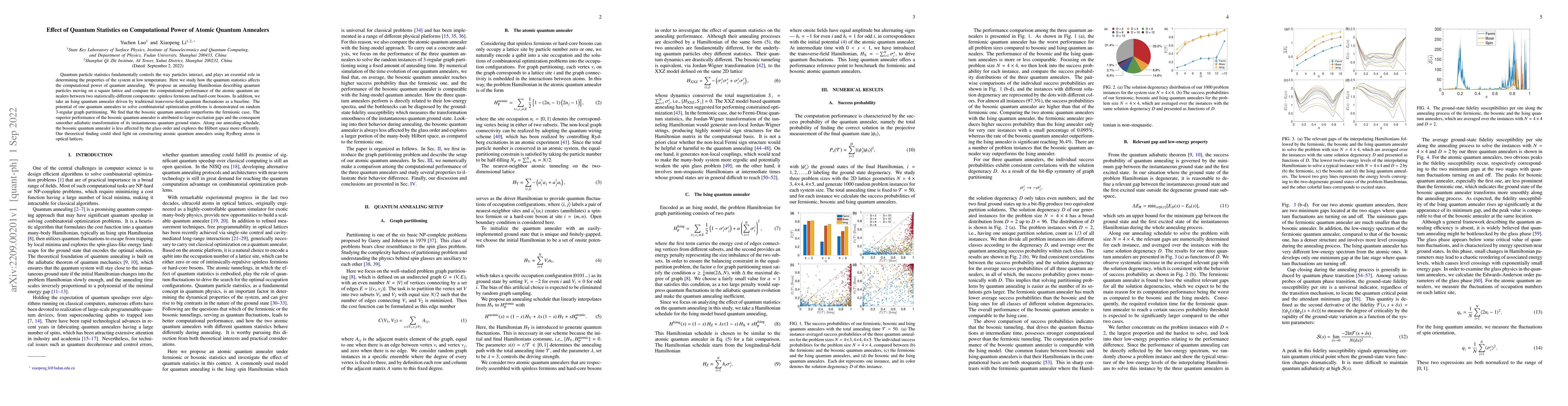 Thumbnail for Effect of Quantum Statistics on Computational Power of Atomic Quantum
  Annealers