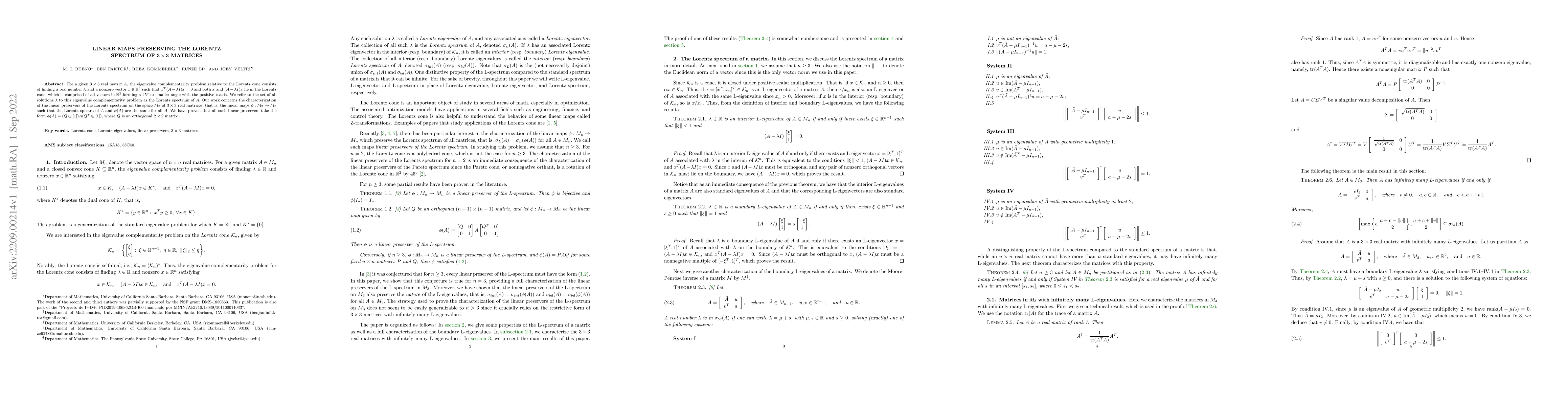 Thumbnail for Linear maps preserving the Lorentz spectrum of $3 \times 3$ matrices