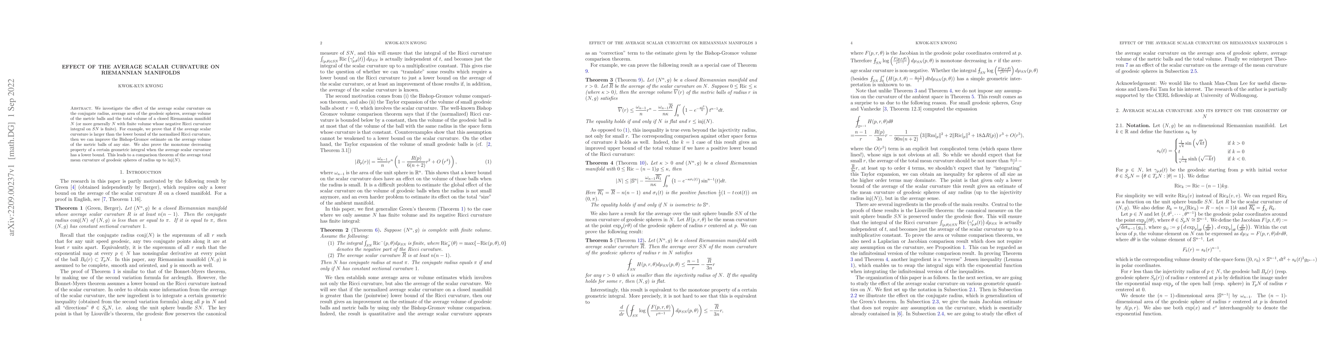Thumbnail for Effect of the average scalar curvature on Riemannian manifolds