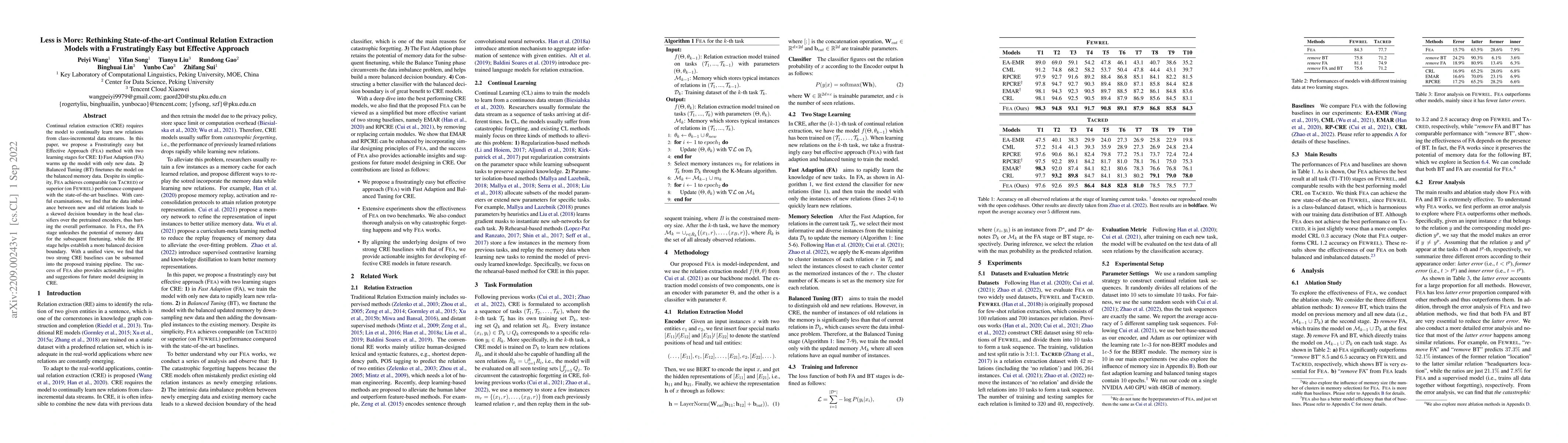 Thumbnail for Less is More: Rethinking State-of-the-art Continual Relation Extraction
  Models with a Frustratingly Easy but Effective Approach