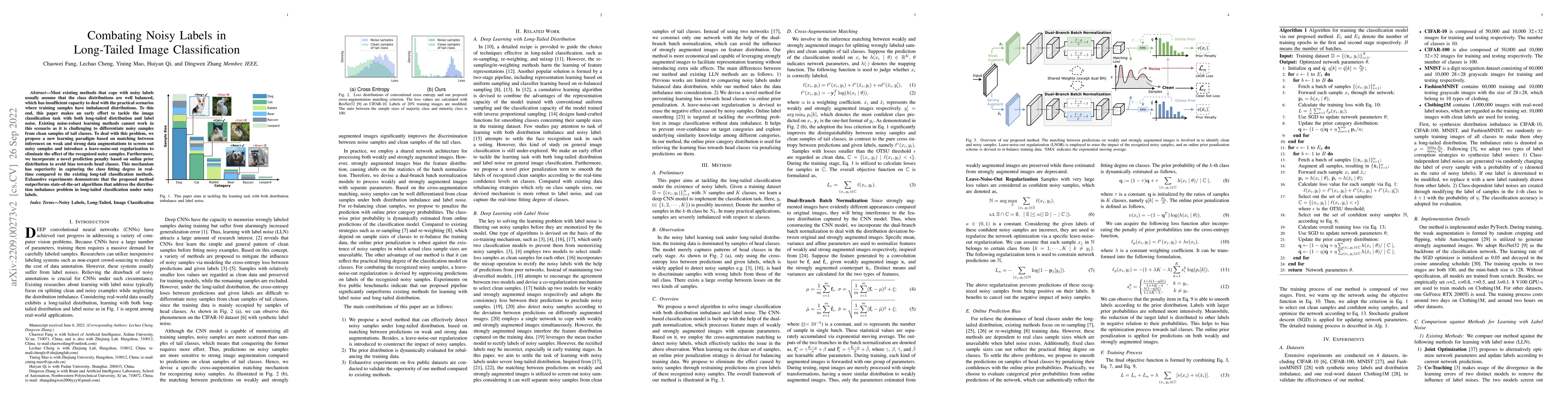 Thumbnail for Combating Noisy Labels in Long-Tailed Image Classification