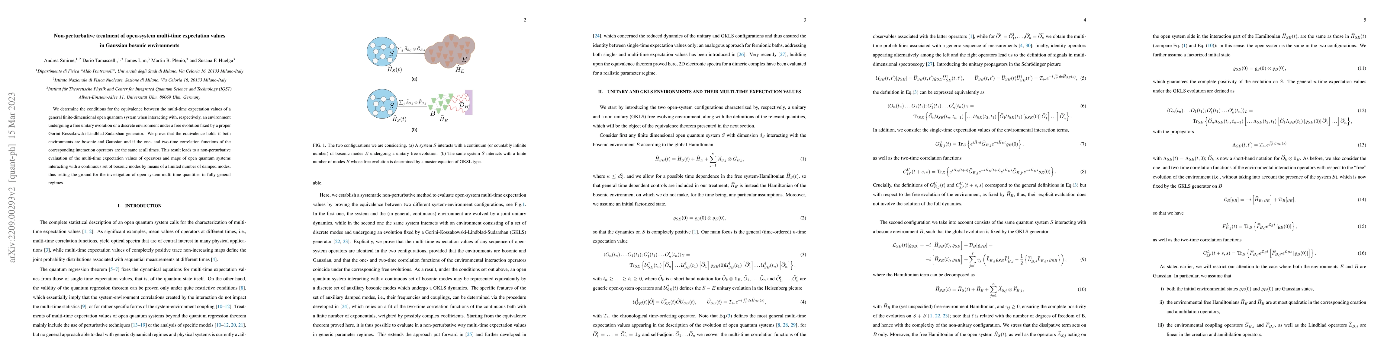 Thumbnail for Non-perturbative treatment of open-system multi-time expectation values
  in Gaussian bosonic environments