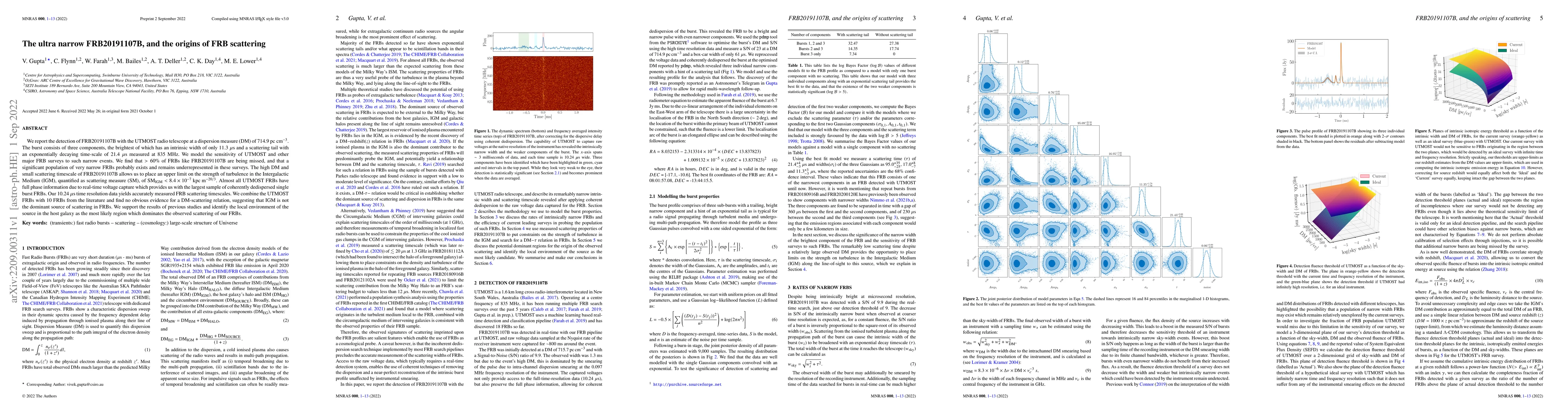 Thumbnail for The ultra narrow FRB20191107B, and the origins of FRB scattering
