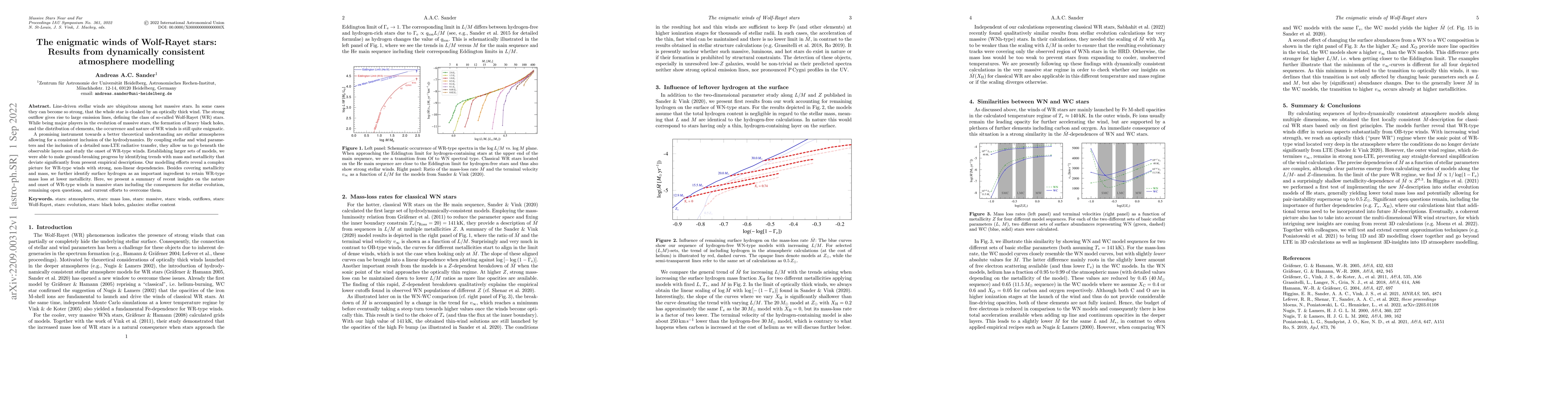 Thumbnail for The enigmatic winds of Wolf-Rayet stars: Results from dynamically
  consistent atmosphere modelling