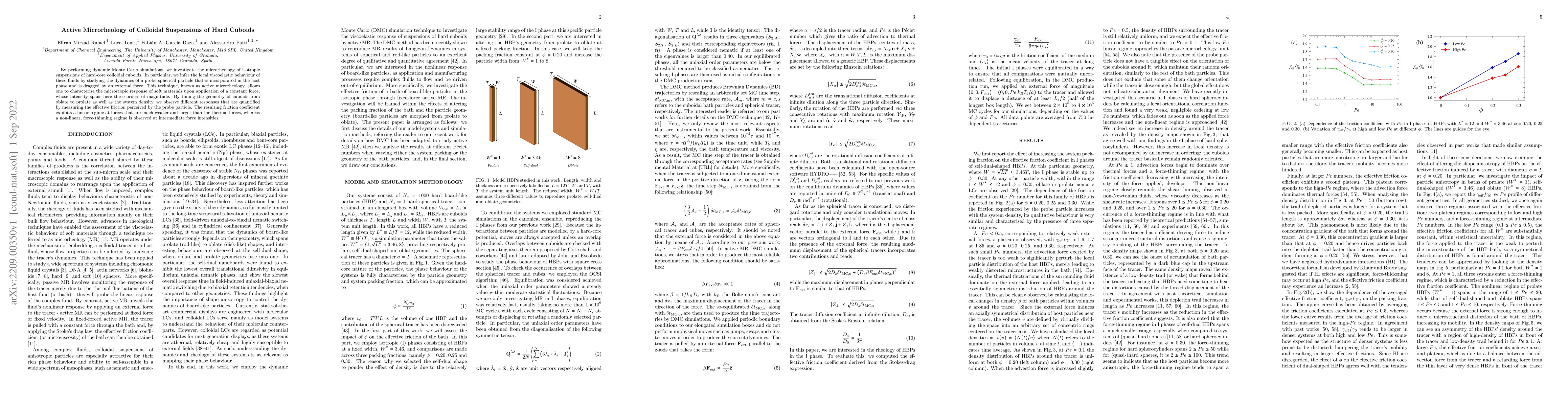 Thumbnail for Active microrheology of colloidal suspensions of hard cuboids